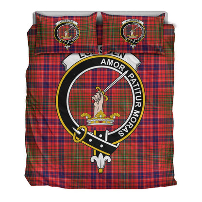 Lumsden Modern Tartan Crest Bedding Set