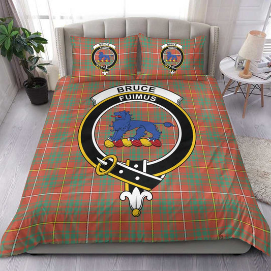 Bruce Ancient Tartan Crest Bedding Set