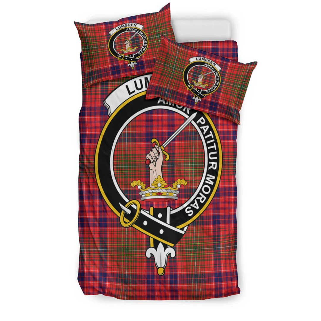 Lumsden Modern Tartan Crest Bedding Set