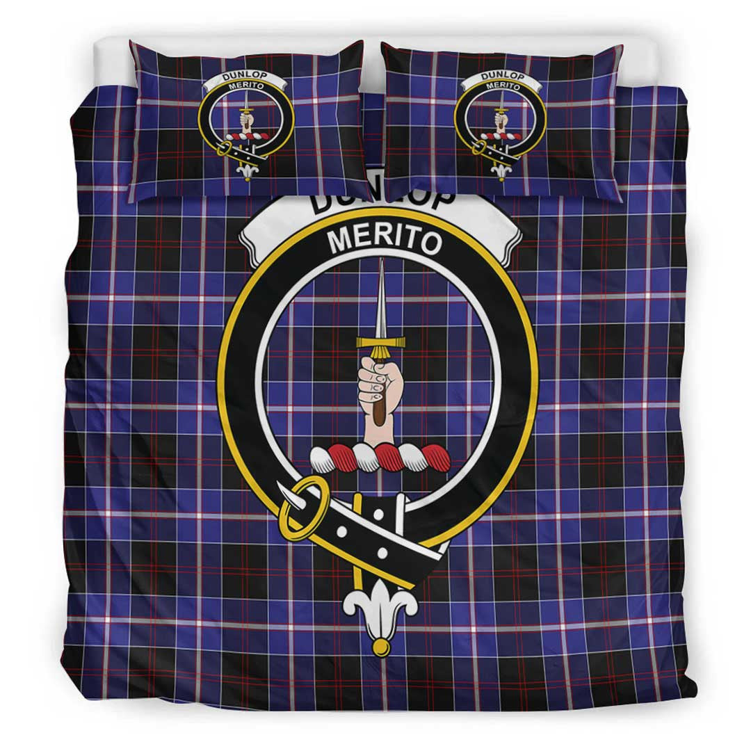 Dunlop Modern Tartan Crest Bedding Set