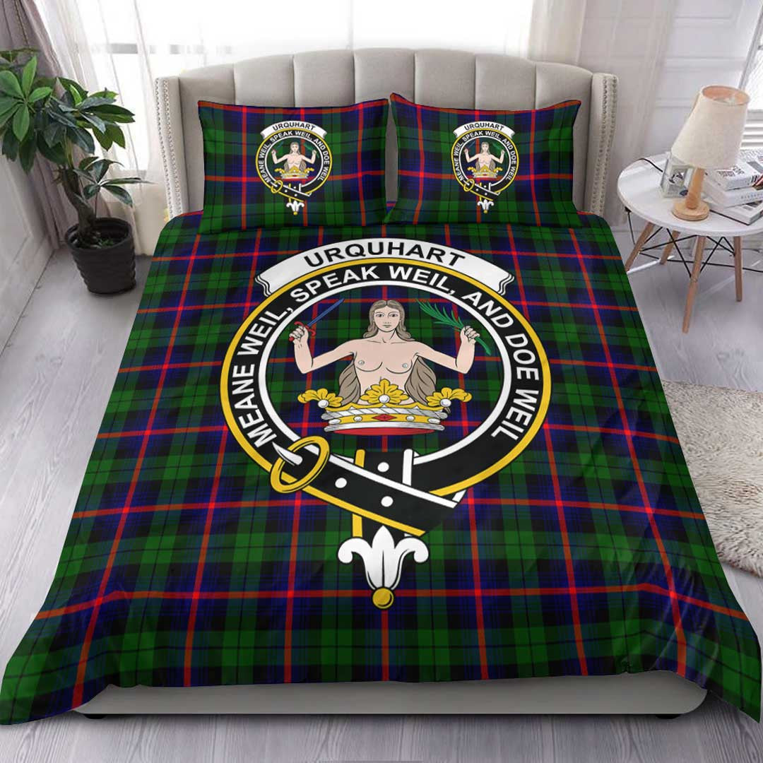 Urquhart Modern Tartan Crest Bedding Set