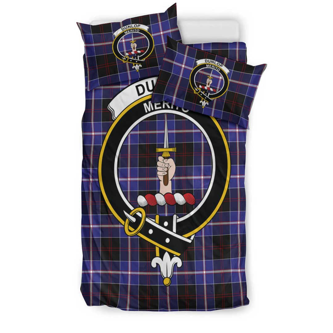 Dunlop Modern Tartan Crest Bedding Set