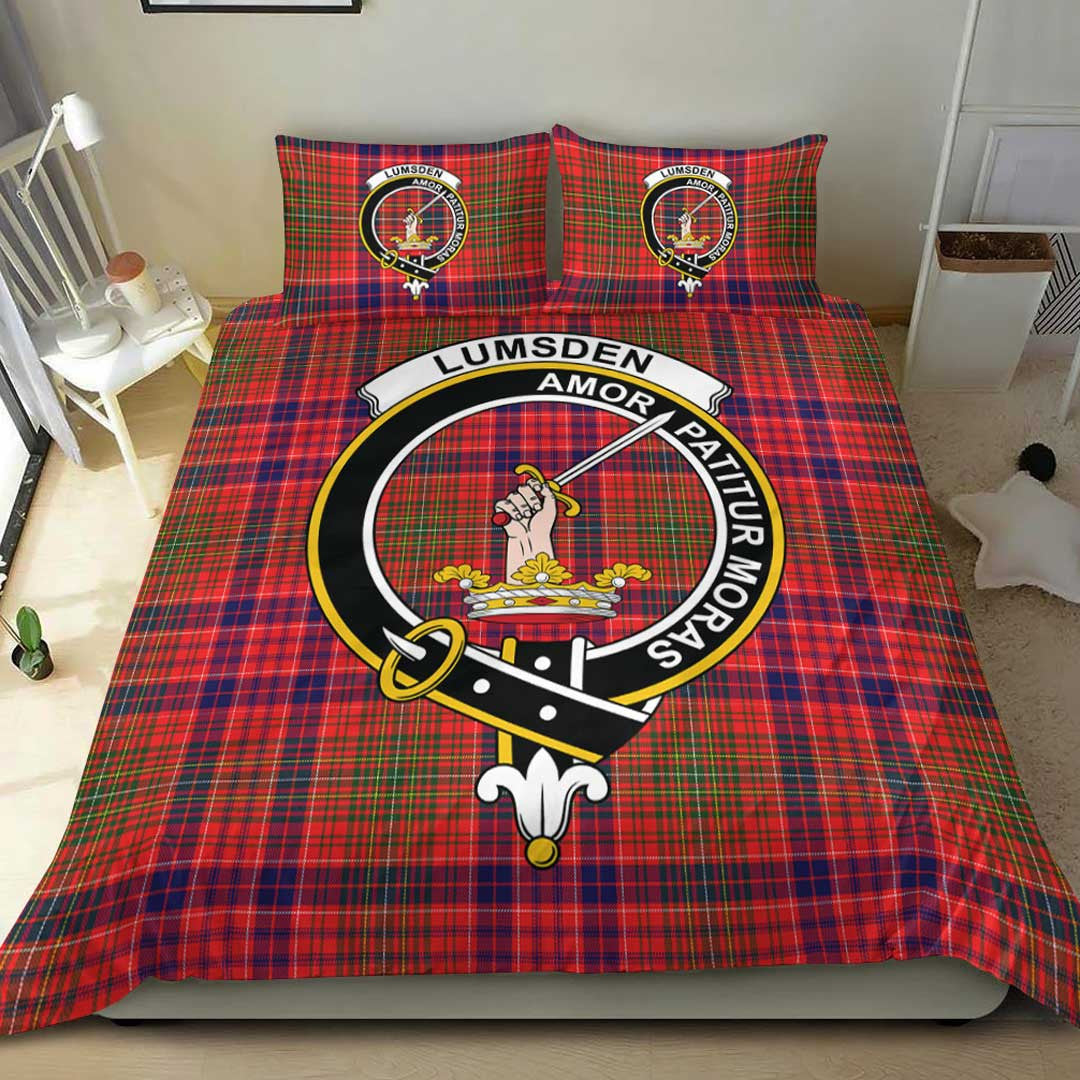 Lumsden Modern Tartan Crest Bedding Set