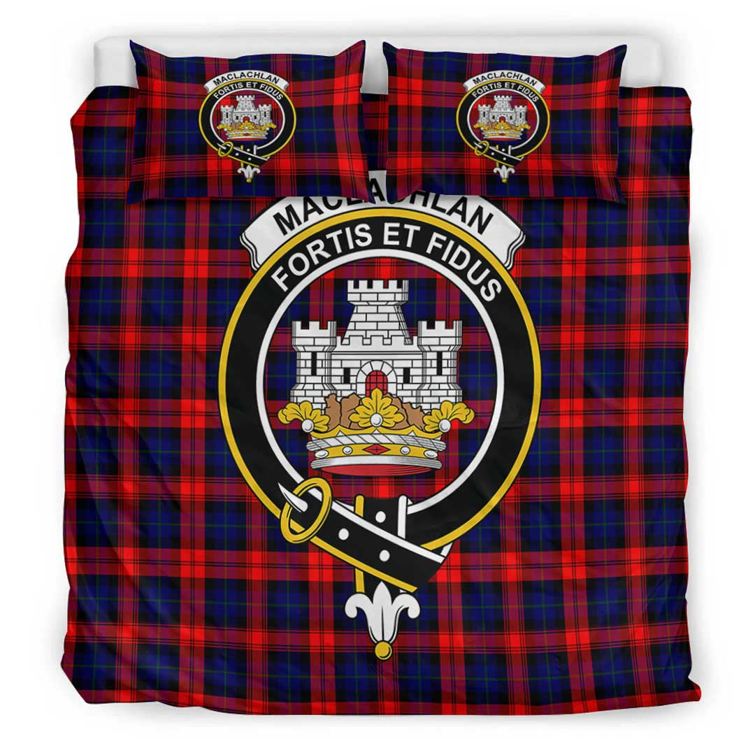 MacLachlan Modern Tartan Crest Bedding Set