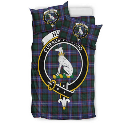 Hunter Modern Tartan Crest Bedding Set