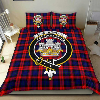 MacLachlan Modern Tartan Crest Bedding Set