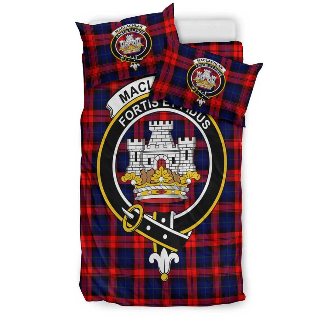 MacLachlan Modern Tartan Crest Bedding Set