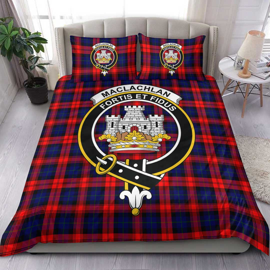 MacLachlan Modern Tartan Crest Bedding Set