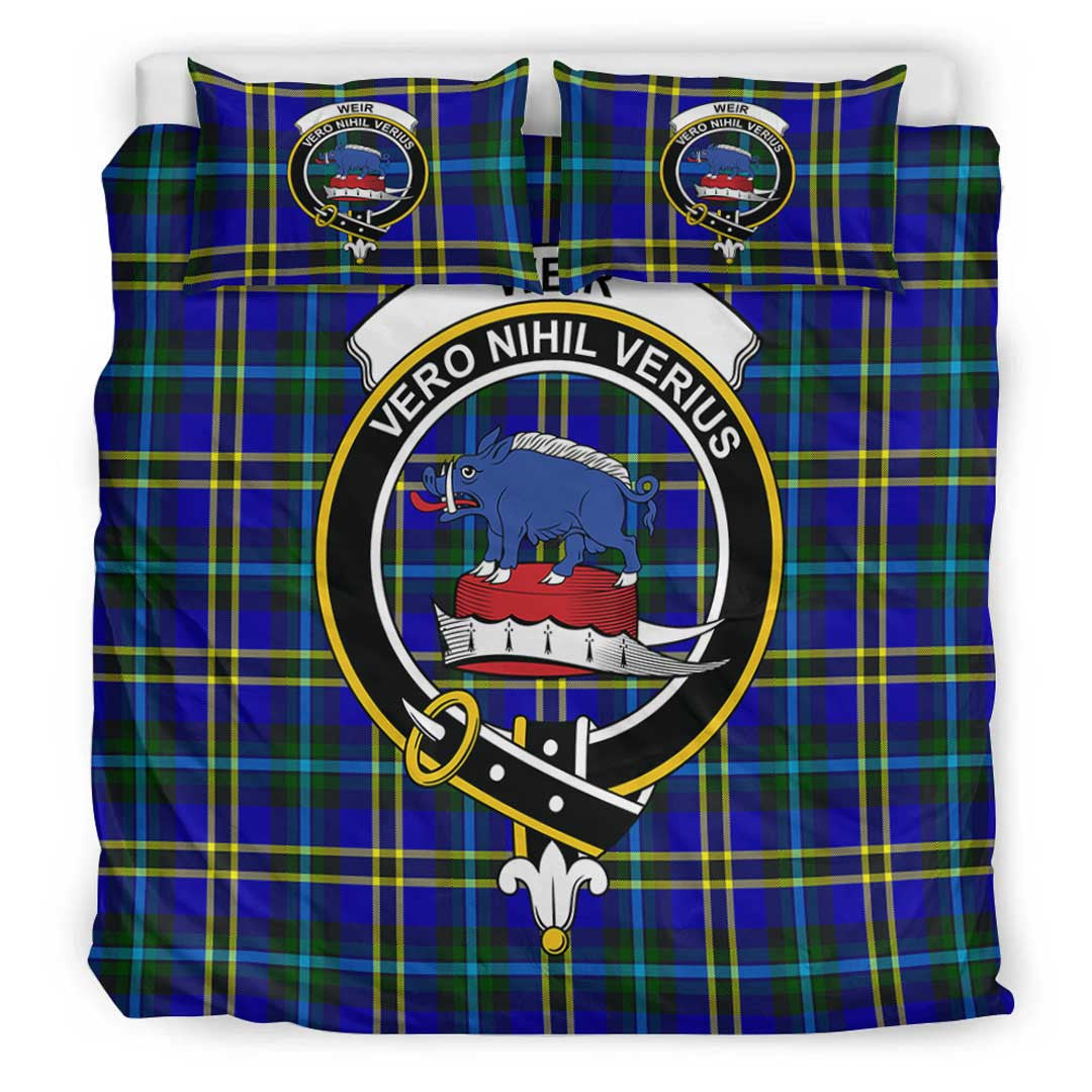 Weir Modern Tartan Crest Bedding Set