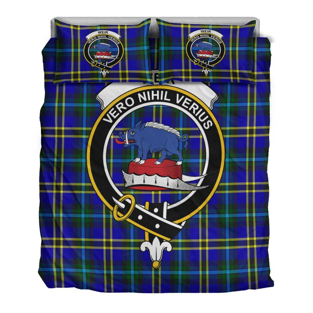 Weir Modern Tartan Crest Bedding Set