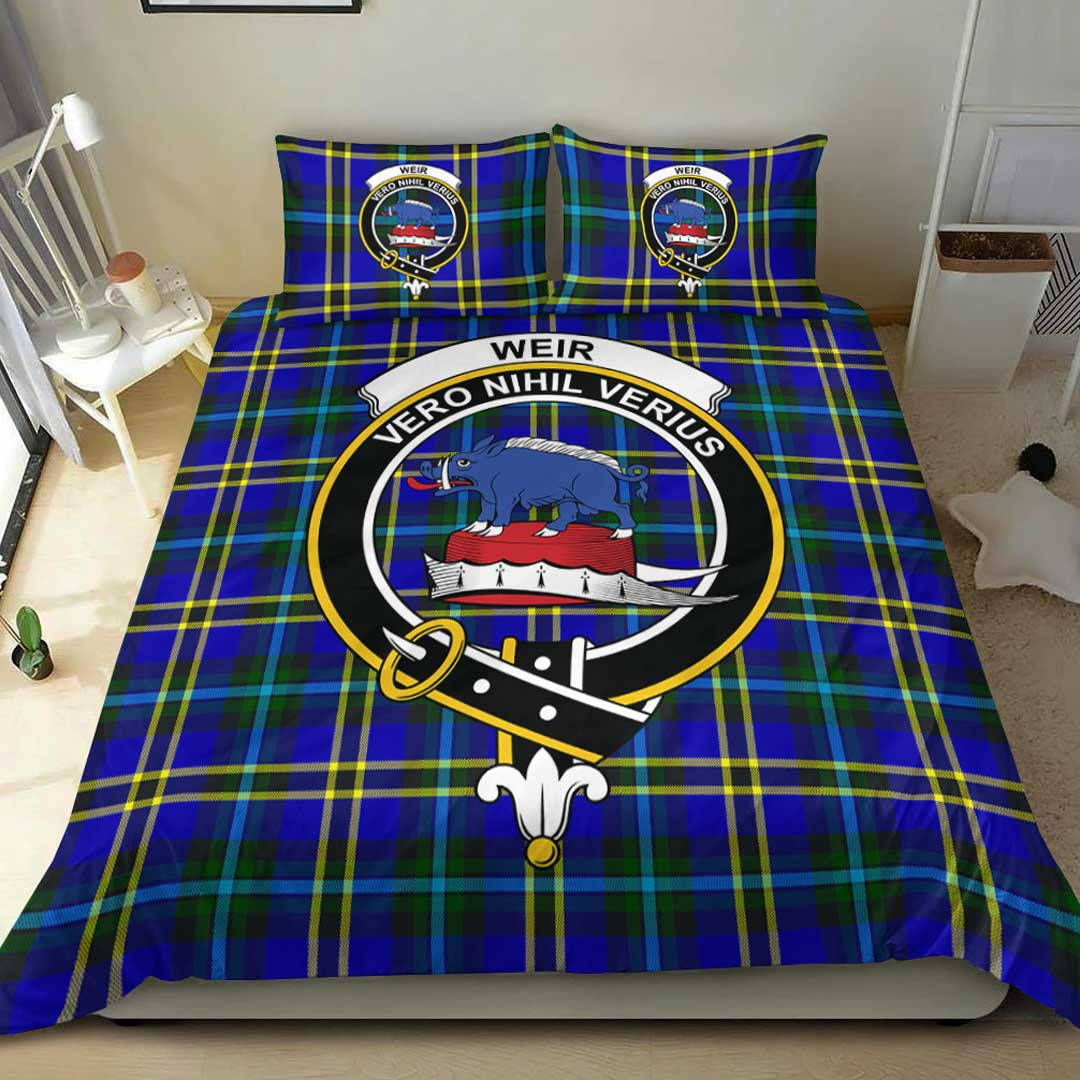 Weir Modern Tartan Crest Bedding Set