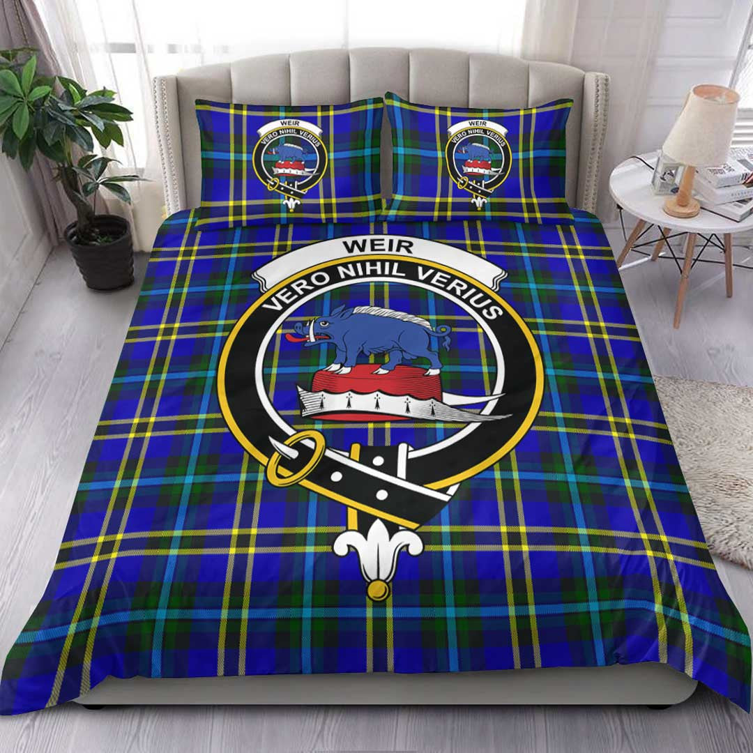 Weir Modern Tartan Crest Bedding Set