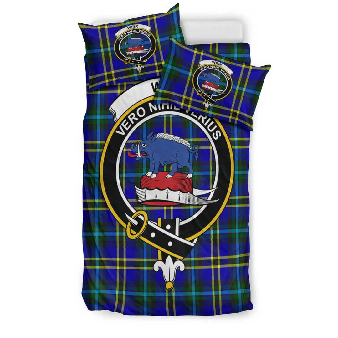 Weir Modern Tartan Crest Bedding Set