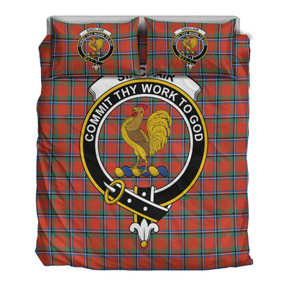 Sinclair Ancient Tartan Crest Bedding Set