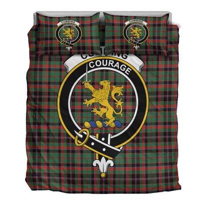 Cumming Hunting Ancient Tartan Crest Bedding Set