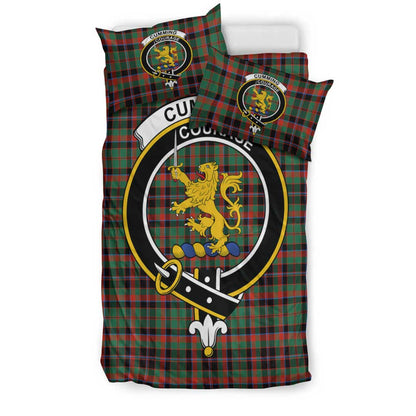 Cumming Hunting Ancient Tartan Crest Bedding Set