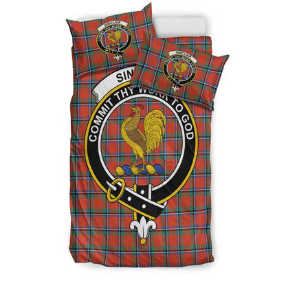 Sinclair Ancient Tartan Crest Bedding Set