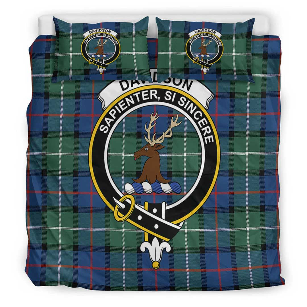 Davidson of Tulloch Tartan Crest Bedding Set