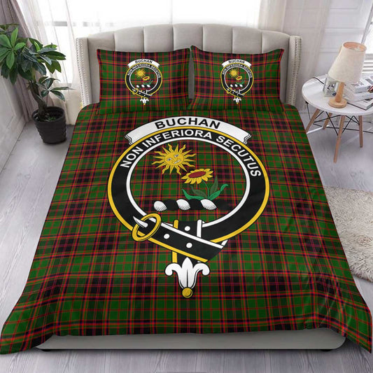 Buchan Modern Tartan Crest Bedding Set