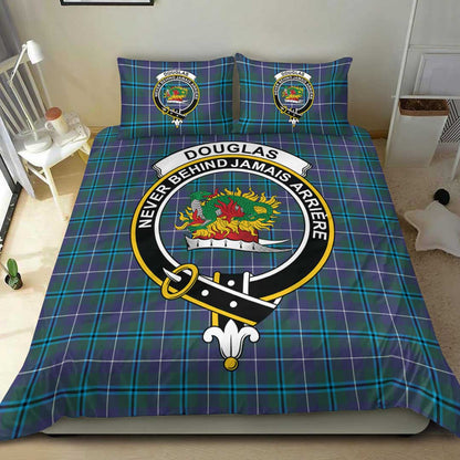 Douglas Modern Tartan Crest Bedding Set