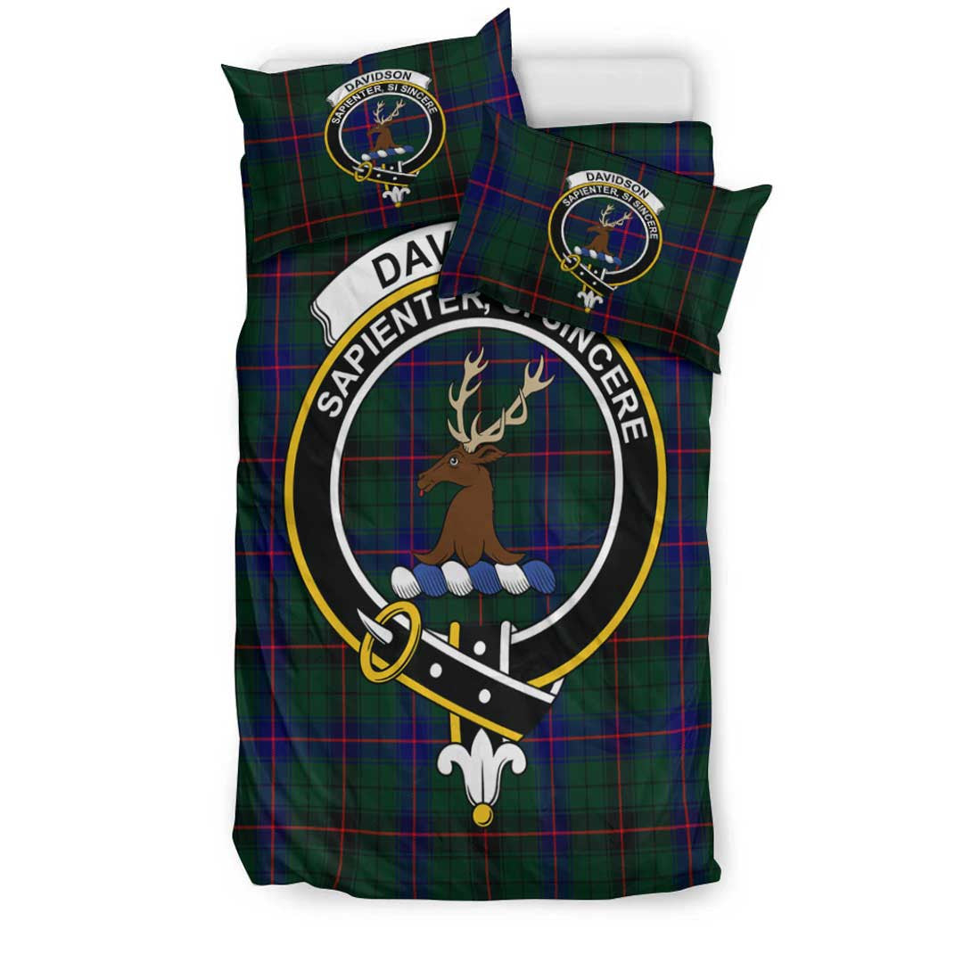 Davidson Modern Tartan Crest Bedding Set