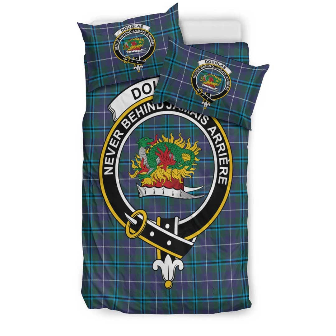 Douglas Modern Tartan Crest Bedding Set