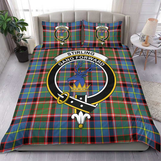 Stirling & Bannockburn District Tartan Crest Bedding Set