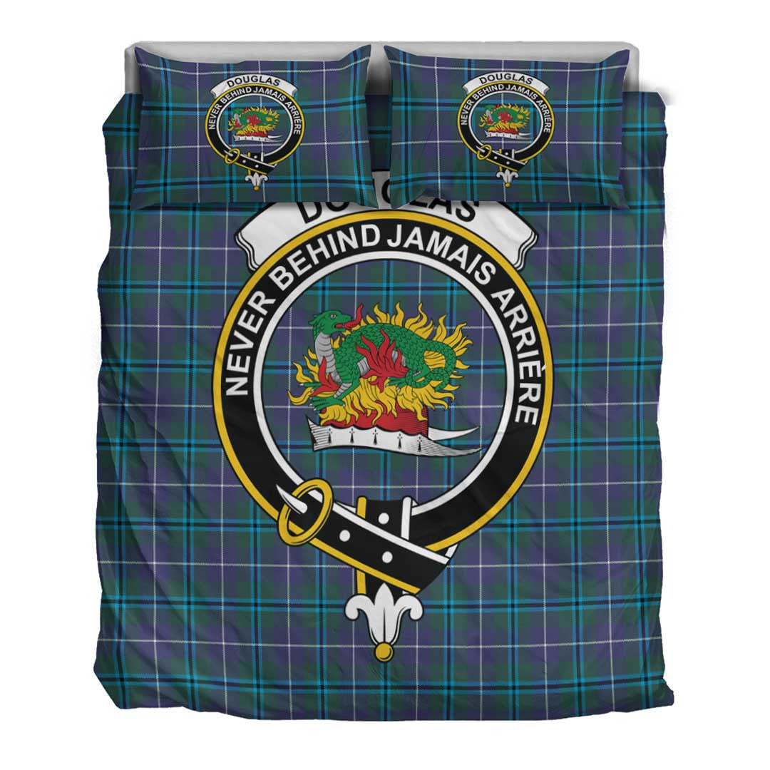 Douglas Modern Tartan Crest Bedding Set