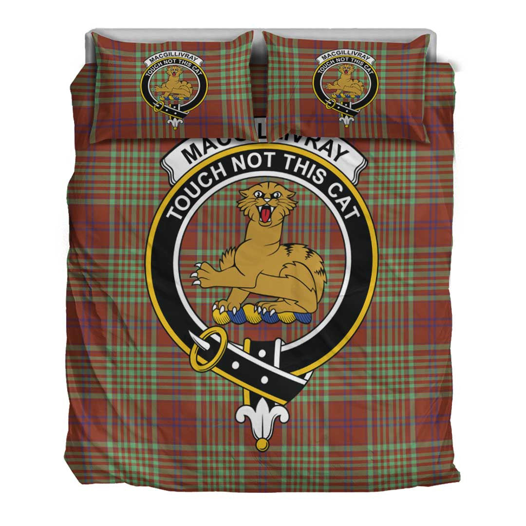 MacGillivray Hunting Ancient Tartan Crest Bedding Set