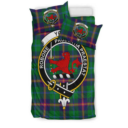 Young Modern Tartan Crest Bedding Set