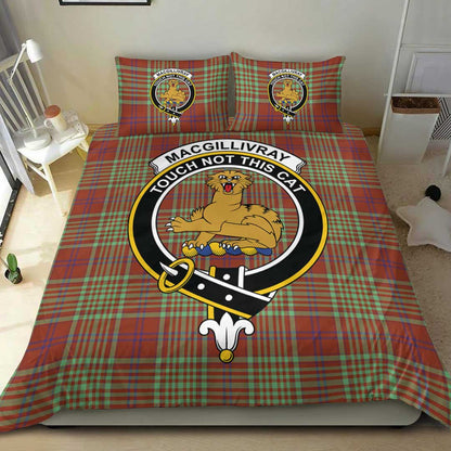 MacGillivray Hunting Ancient Tartan Crest Bedding Set