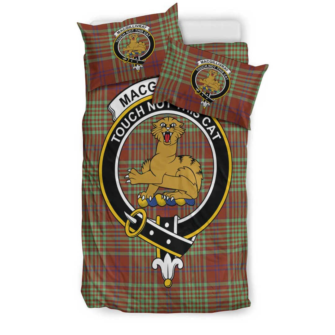 MacGillivray Hunting Ancient Tartan Crest Bedding Set