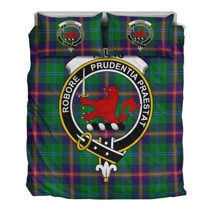 Young Modern Tartan Crest Bedding Set