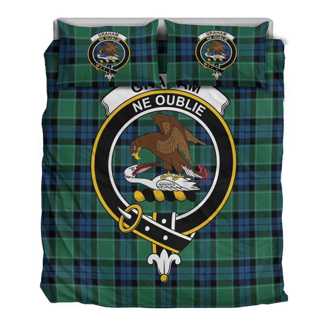 Graham of Menteith Ancient Tartan Crest Bedding Set