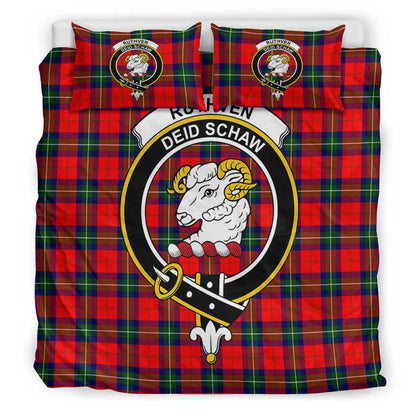 Ruthven Modern Tartan Crest Bedding Set