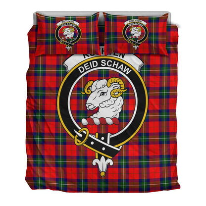 Ruthven Modern Tartan Crest Bedding Set