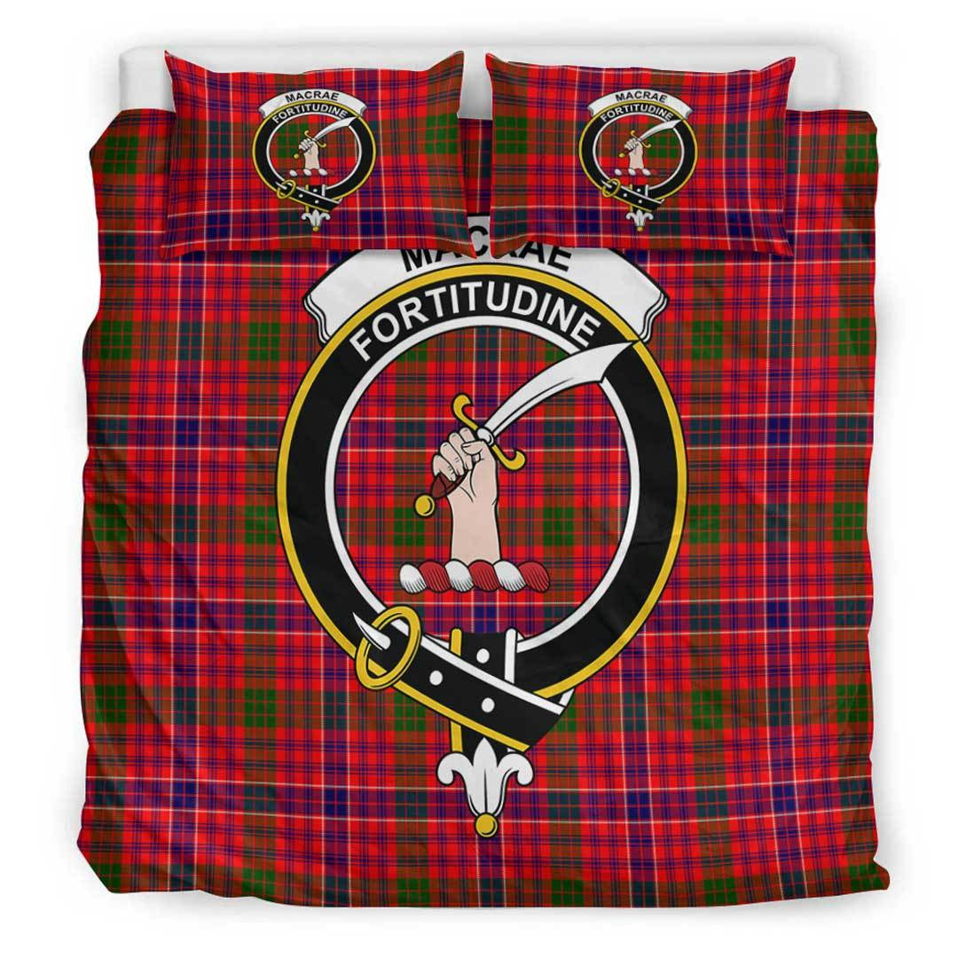 MacRae Modern Tartan Crest Bedding Set