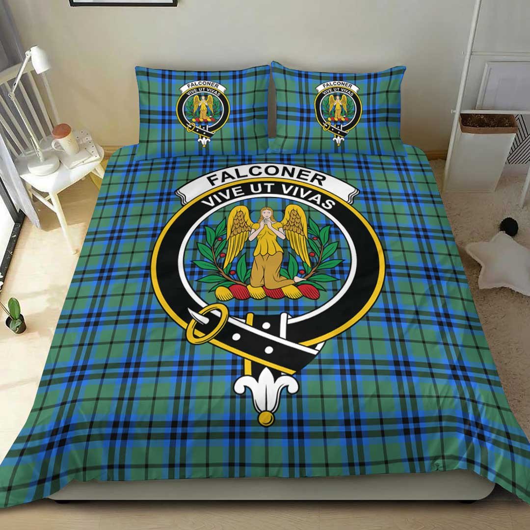 Falconer Tartan Crest Bedding Set