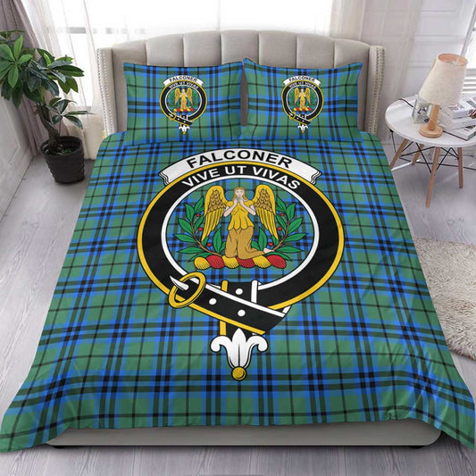 Falconer Tartan Crest Bedding Set