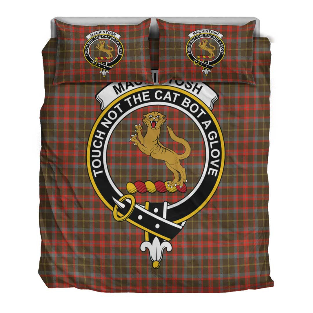 MacKintosh Hunting Weathered Tartan Crest Bedding Set