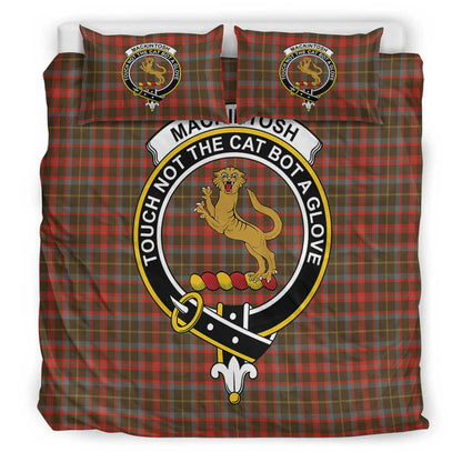 MacKintosh Hunting Weathered Tartan Crest Bedding Set