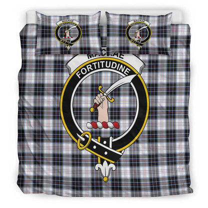 MacRae Dress Modern Tartan Crest Bedding Set