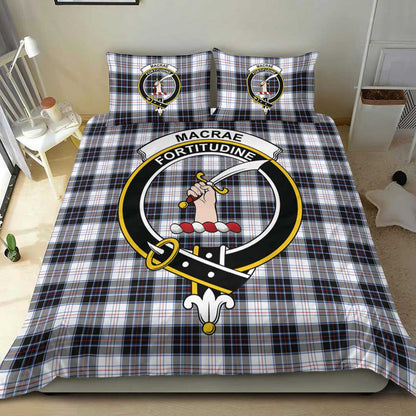 MacRae Dress Modern Tartan Crest Bedding Set