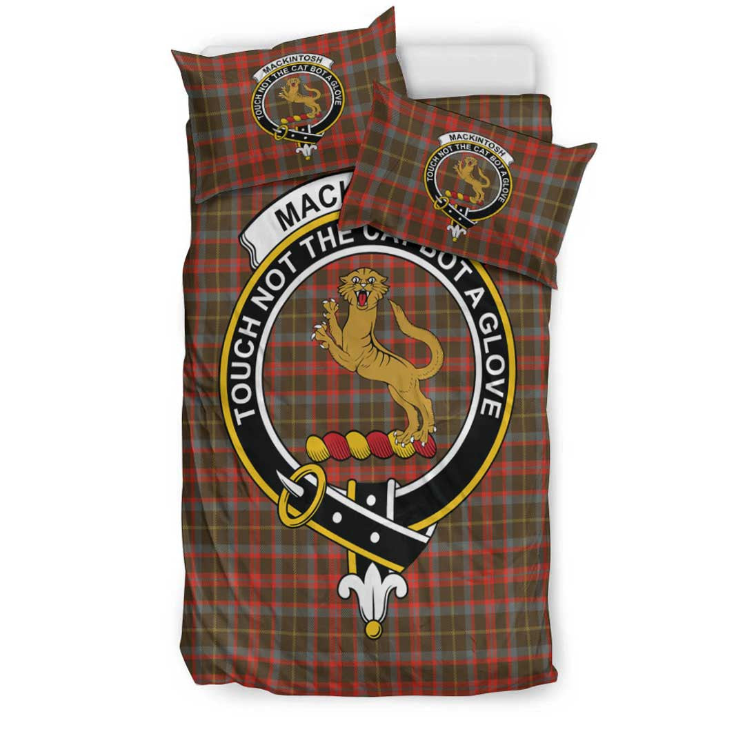 MacKintosh Hunting Weathered Tartan Crest Bedding Set