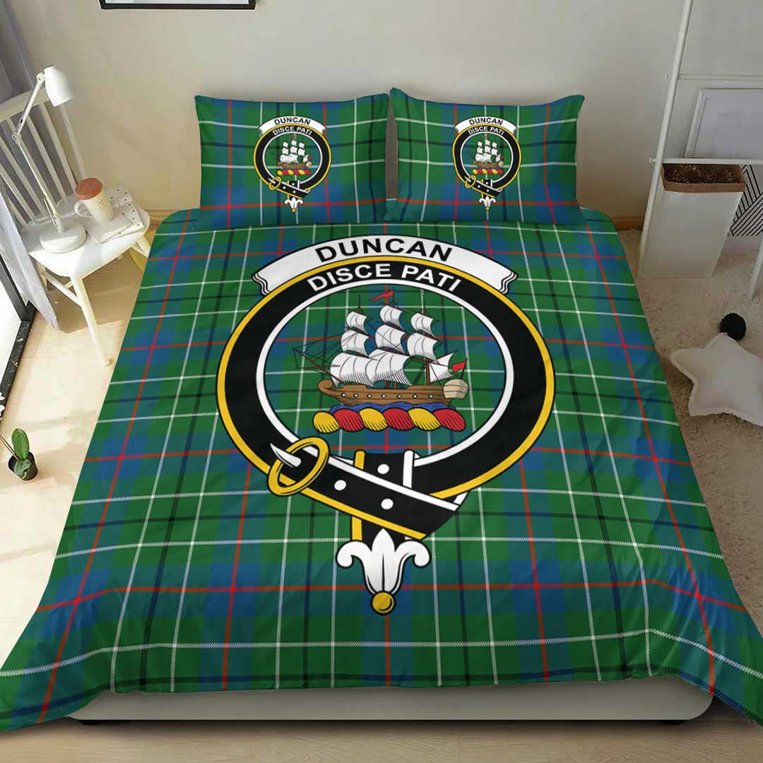 Duncan Ancient Tartan Crest Bedding Set