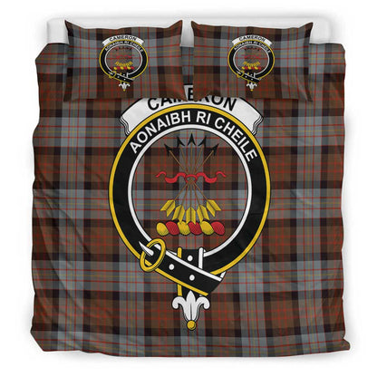 Cameron of Erracht Weathered Tartan Crest Bedding Set