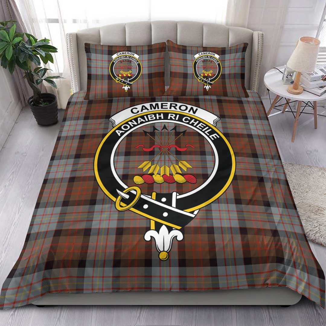 Cameron of Erracht Weathered Tartan Crest Bedding Set