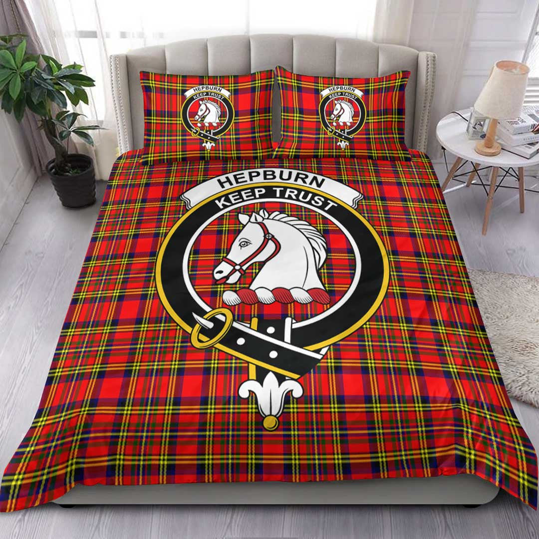 Hepburn Tartan Crest Bedding Set