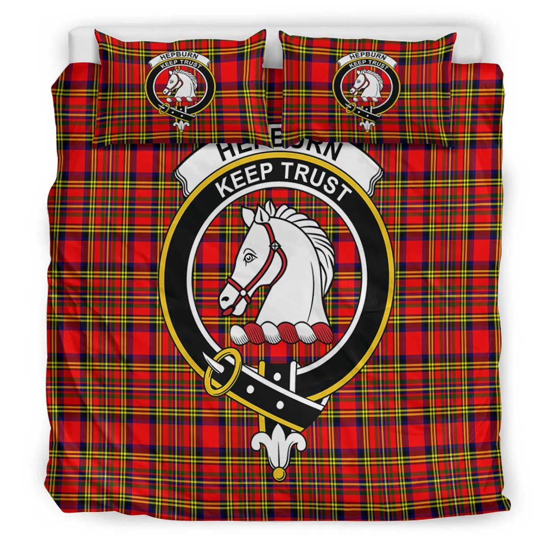 Hepburn Tartan Crest Bedding Set