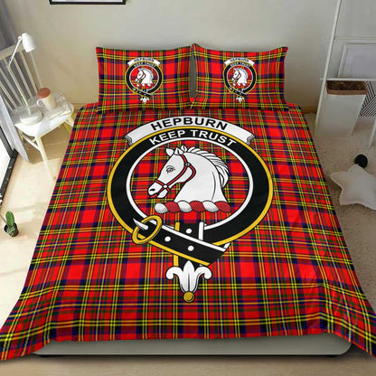 Hepburn Tartan Crest Bedding Set